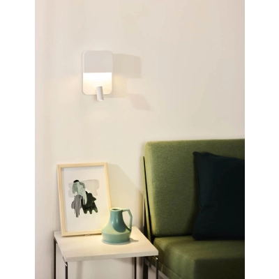 lafabryka.pl Kinkiet BOXER LED 3000K With USB charging point White 79200/08/31 Lucide